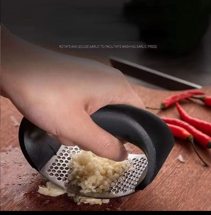 Stainlesss steel garlic press crusher manual garlic mincer chopping garlic tool fruit vegatable tools kitchen