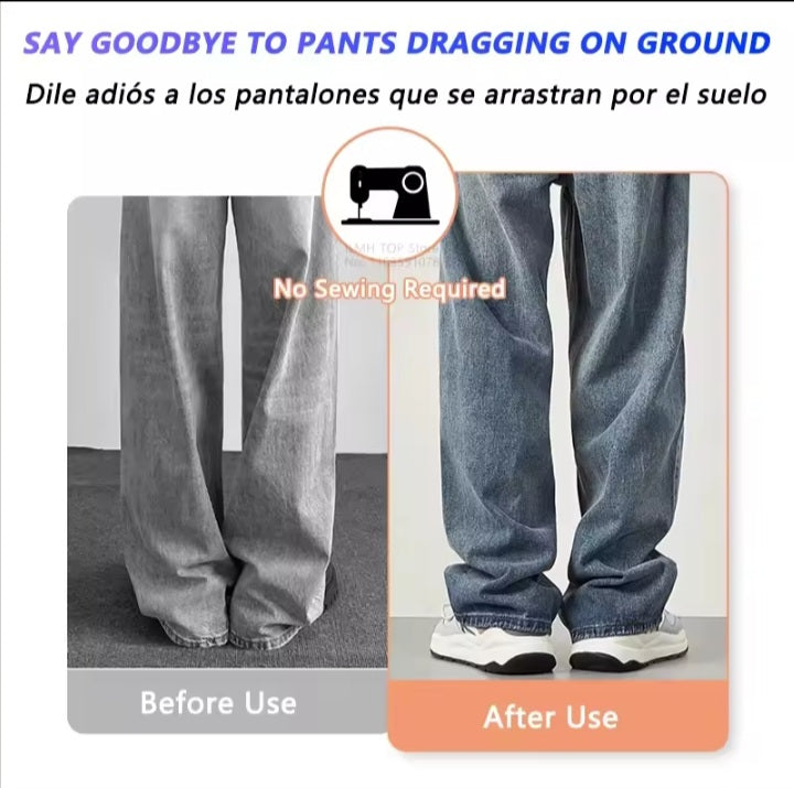 4-10 pcs invisible leg shortening clip,non-slip pants edge clip,quick fix Hem clip,hidden pants adjuster.