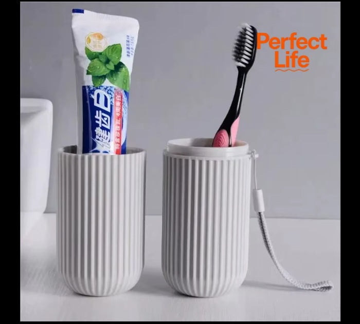 1/4 pcs table toothbrush protect holder cup case travel camping storage box organizer travel toiletries storage cup new creat