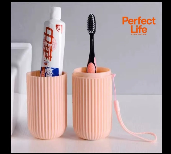 1/4 pcs table toothbrush protect holder cup case travel camping storage box organizer travel toiletries storage cup new creat